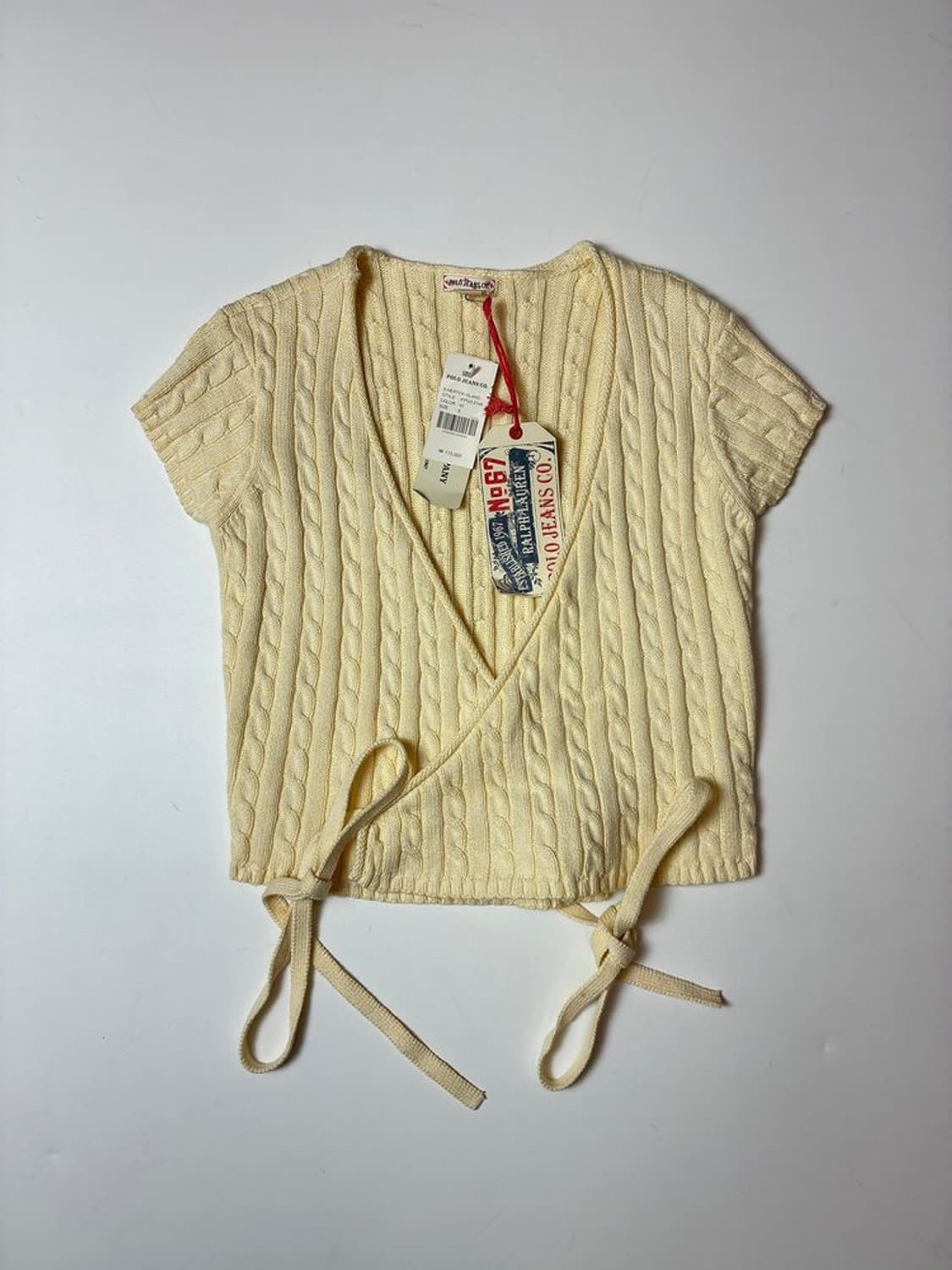 폴로 진스 00's Y2K 크롭 니트 미니 가디건 PN8820 상품이미지1