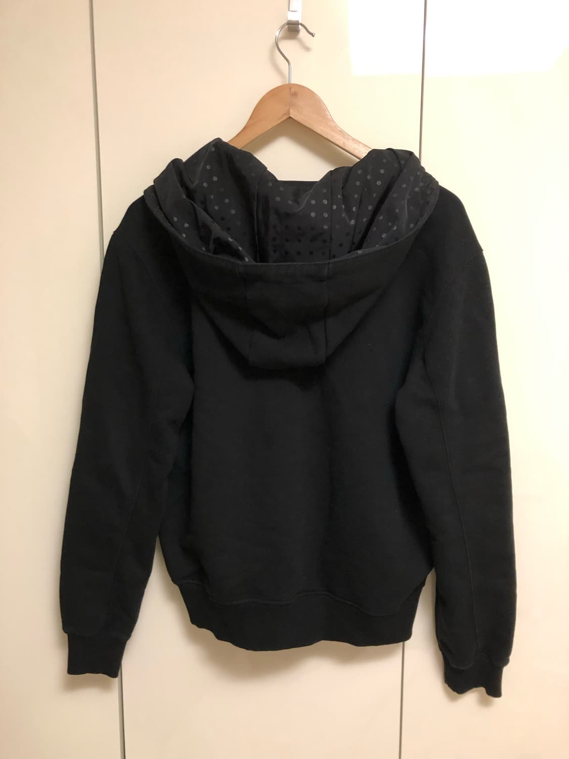 DOT HOODED ZIP-UP, BLACK 상품이미지5