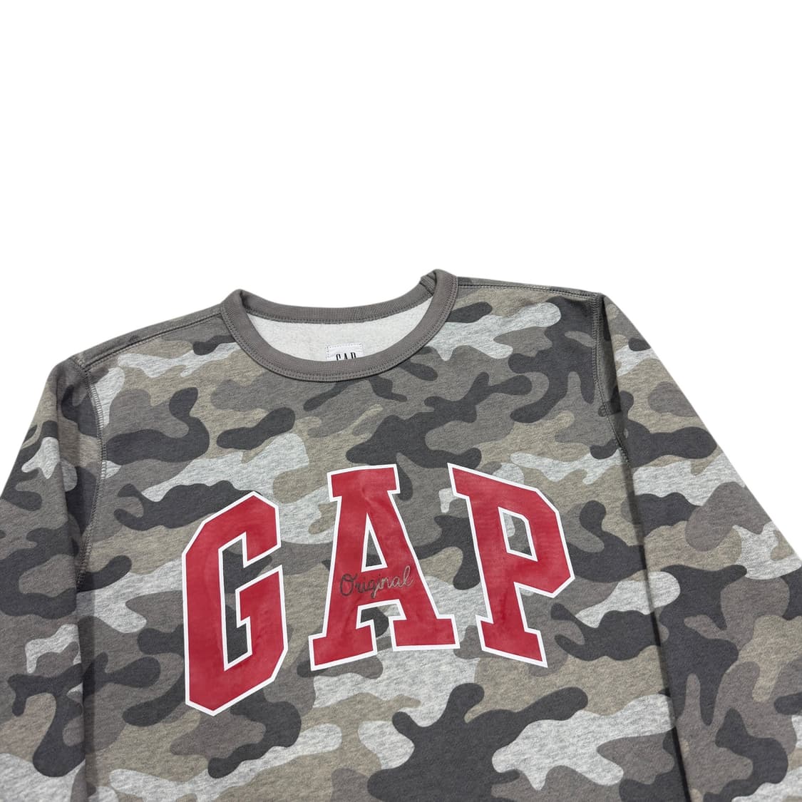 GAP 빈티지 스펠로고 밀리터리 카모 스웻셔츠 기모 맨투맨 상품이미지2