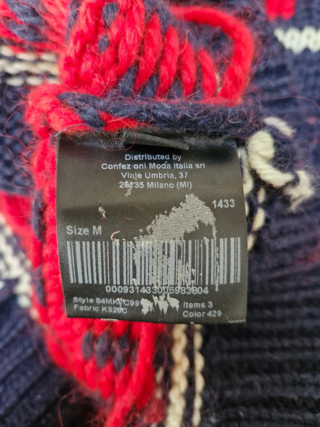 [M] 캘빈 클라인 205W39NYC FW18 디스트레스드 울 니트 상품이미지7