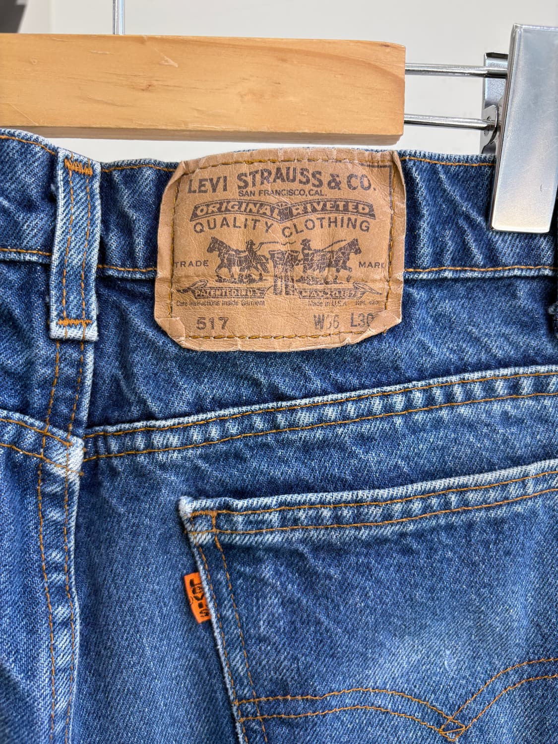 90's LEVIS 517 (Made in USA) 부츠컷데님 상품이미지6