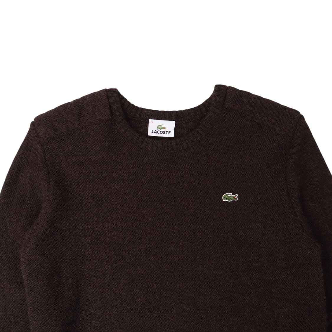 라코스테 다크브라운 울 알파카 모헤어 니트 상품이미지2