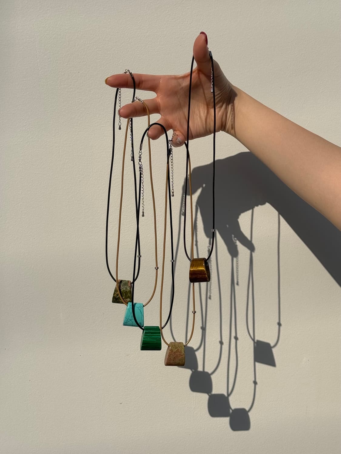 Stone Necklace – Unakite Light(Khaki) 상품이미지3