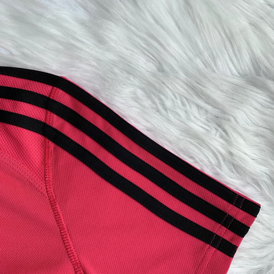 아디다스 ADIDAS 핫핑크 반집업 반팔 티셔츠 1574 상품이미지9