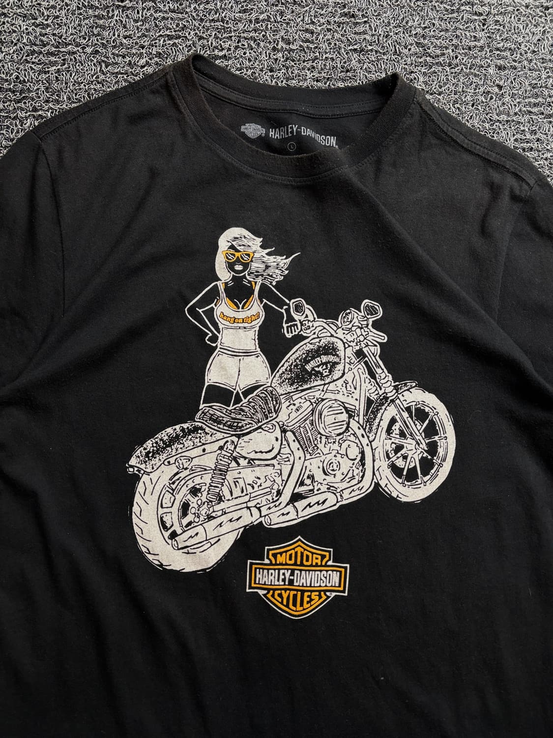 할리데이비슨 핀업걸 빅로고 박시핏 반팔티 2892 상품이미지1