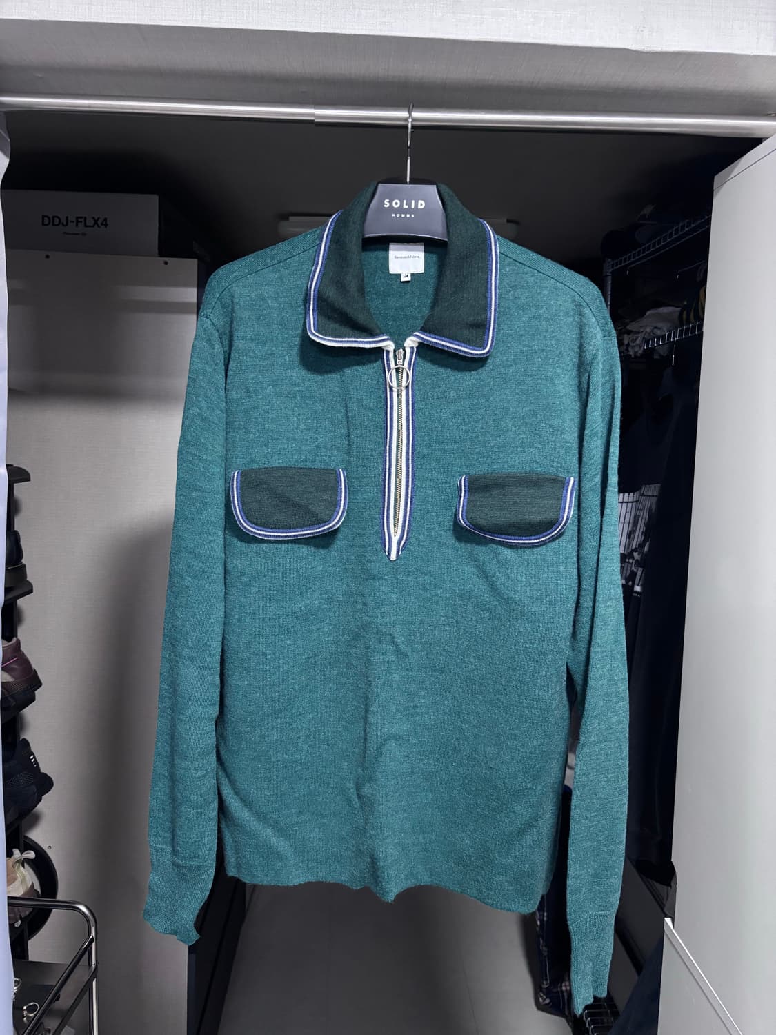 [XL]사스콰치패브릭스 하프 집 니트 상품이미지2