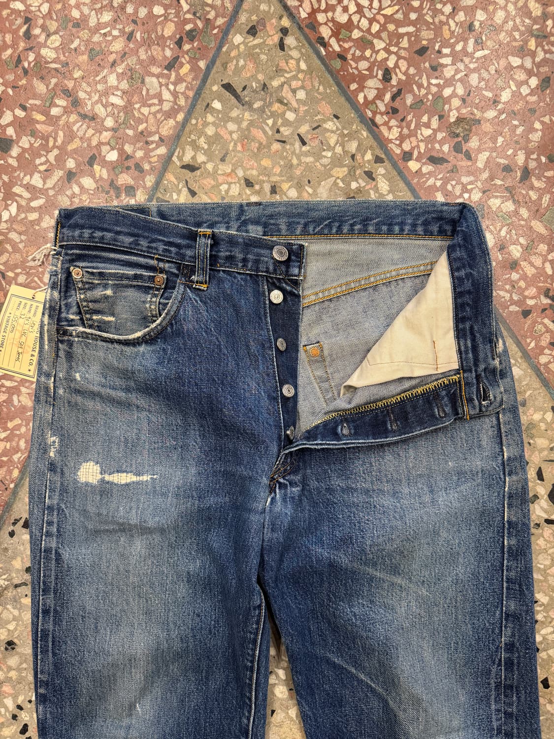 90s 리바이스 501 셀비지 데님 (32X32) 상품이미지4