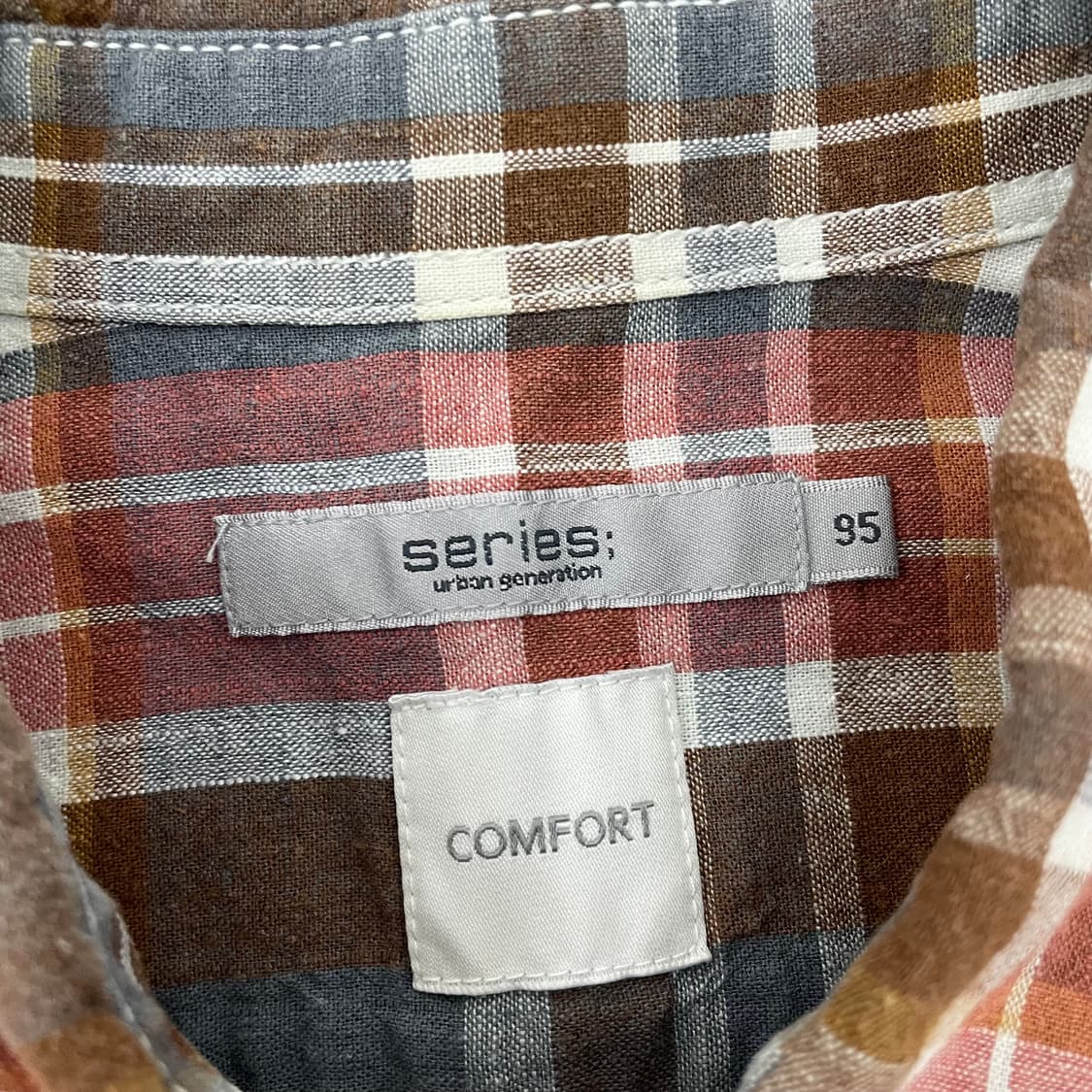 시리즈 린넨 혼방 체크 셔츠 상품이미지3