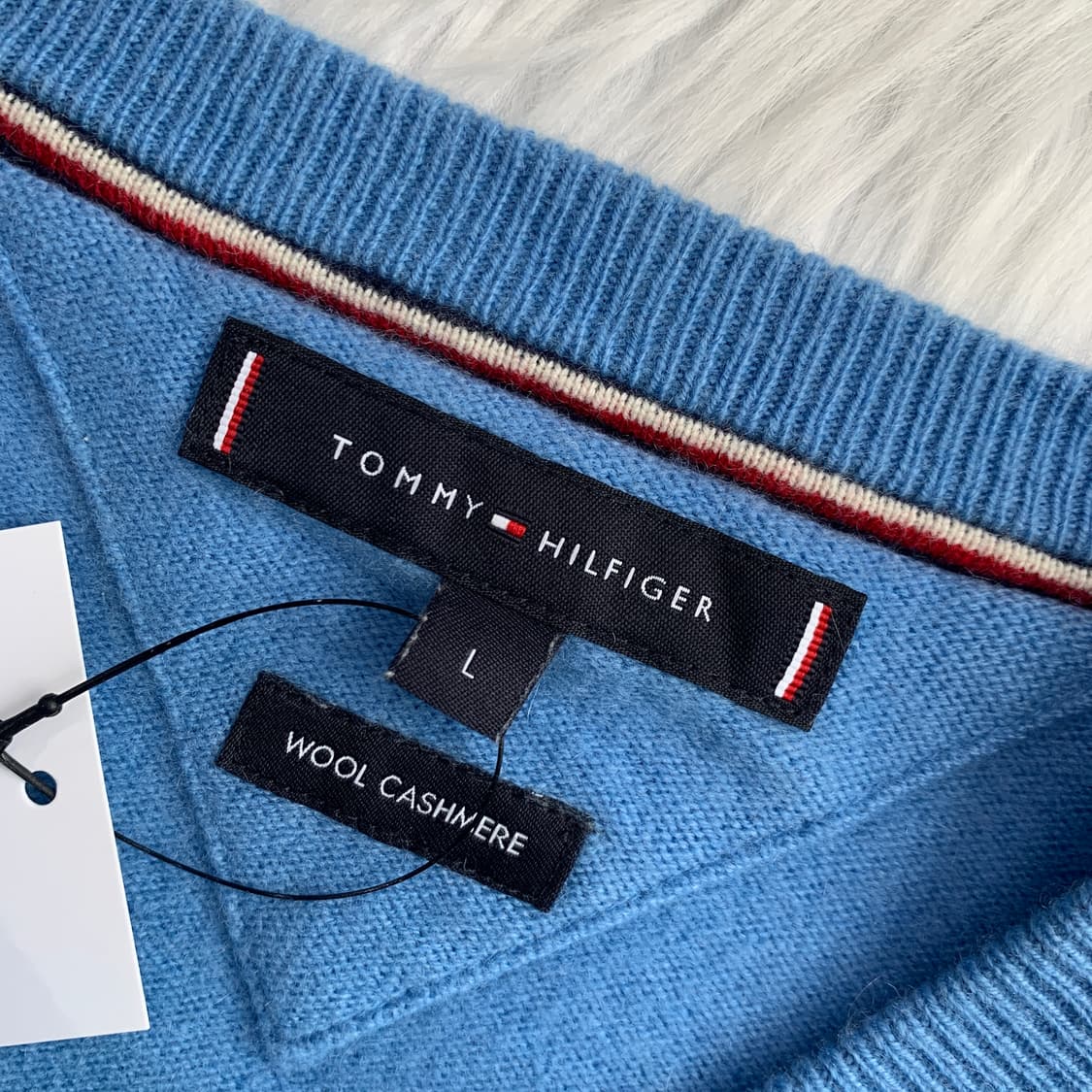 타미힐피거 울 캐시미어 라운드 니트 1759 상품이미지5