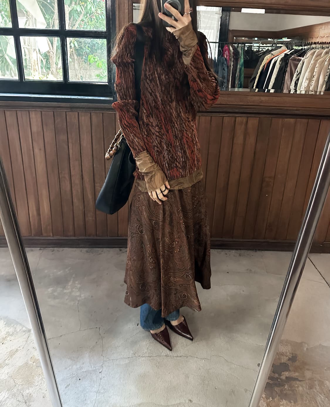JPV abstract pleated turtleneck 상품이미지1