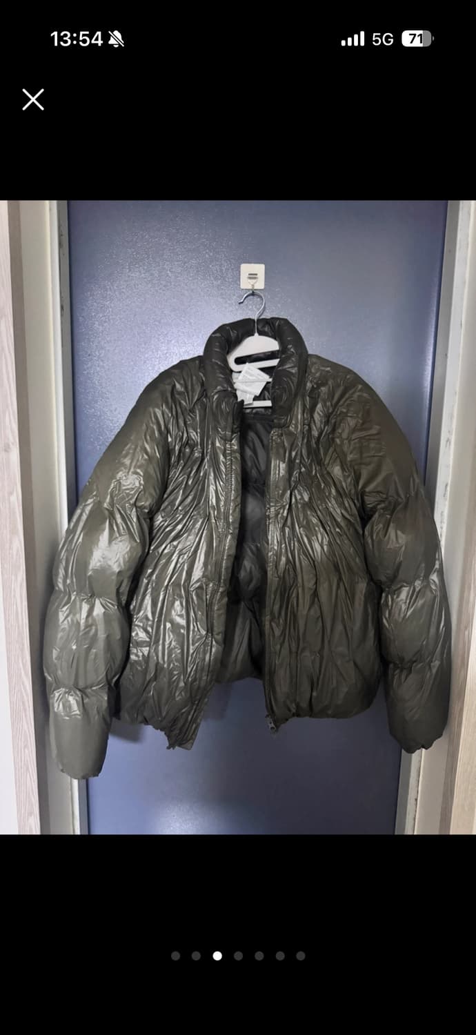 포스트아카이브팩션 (PAF) 5.1 다운 패딩 메탈릭 그린 M 상품이미지3