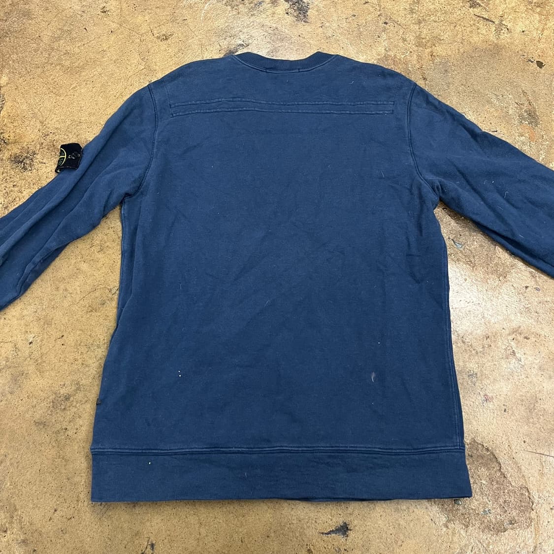 [정품/M] 스톤아일랜드 와펜 맨투맨 네이비 b19 상품이미지4