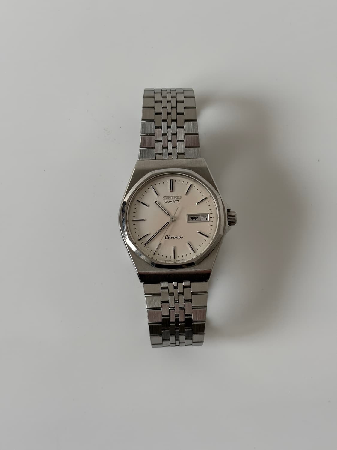 세이코 1980년대 Chronos 실버 쿼츠 남성  상품이미지3