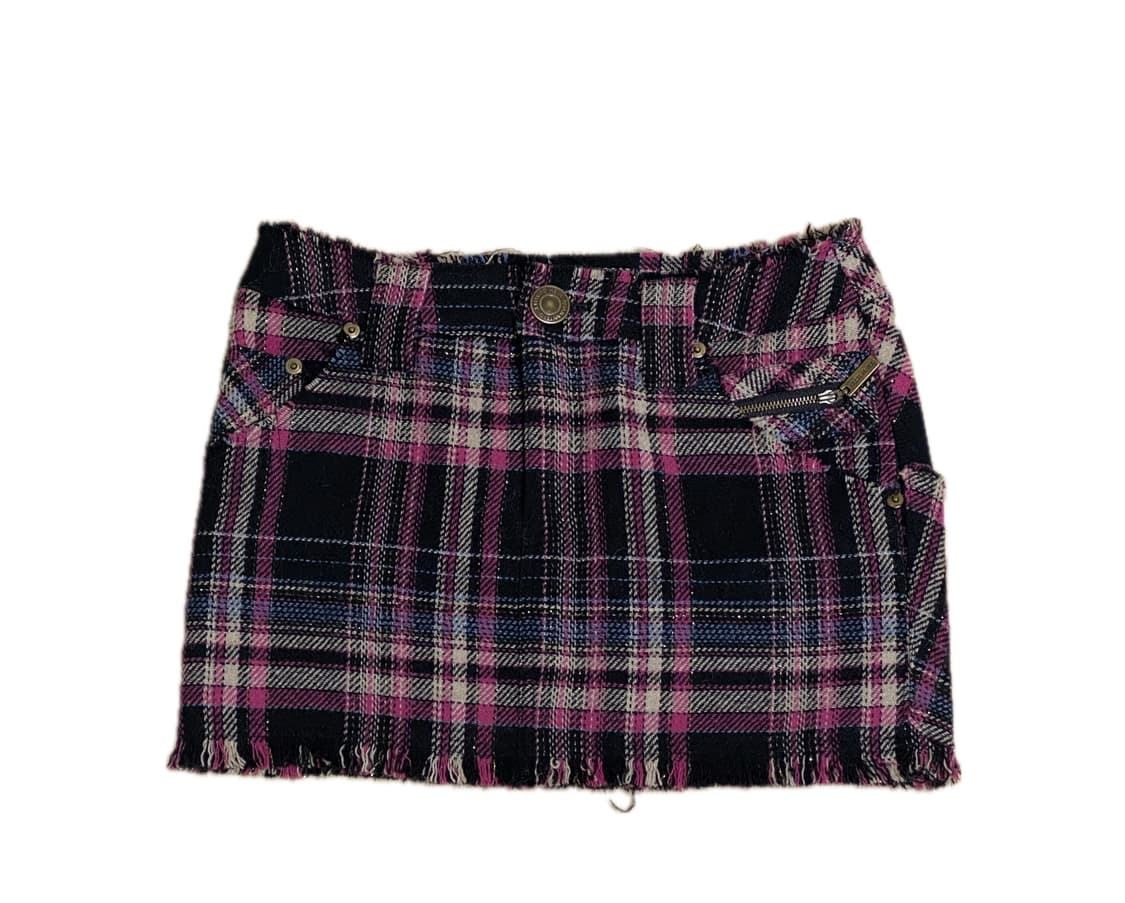 로우라이즈 핫핑크 미니스커트 상품이미지1