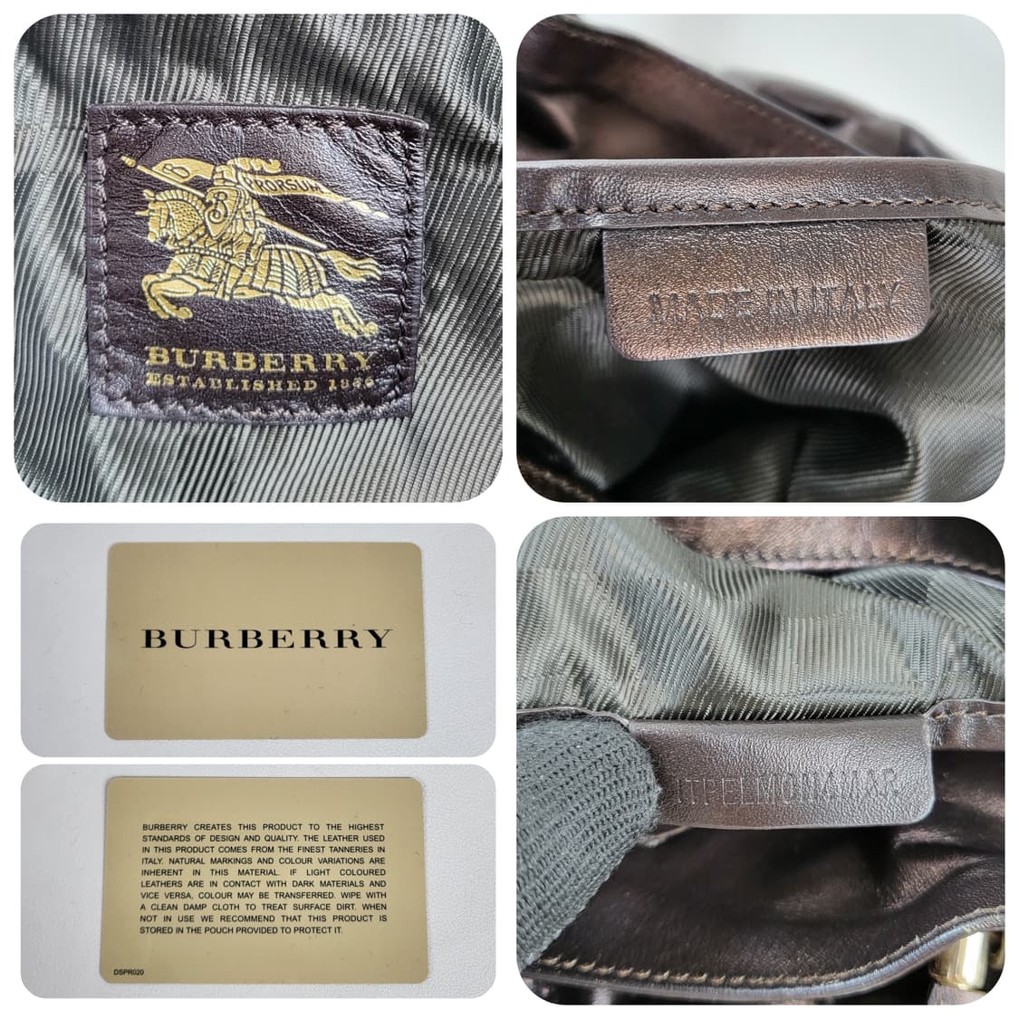 정품 버버리 벨티드 다크브라운 퀼팅 가죽 숄더백 상품이미지9
