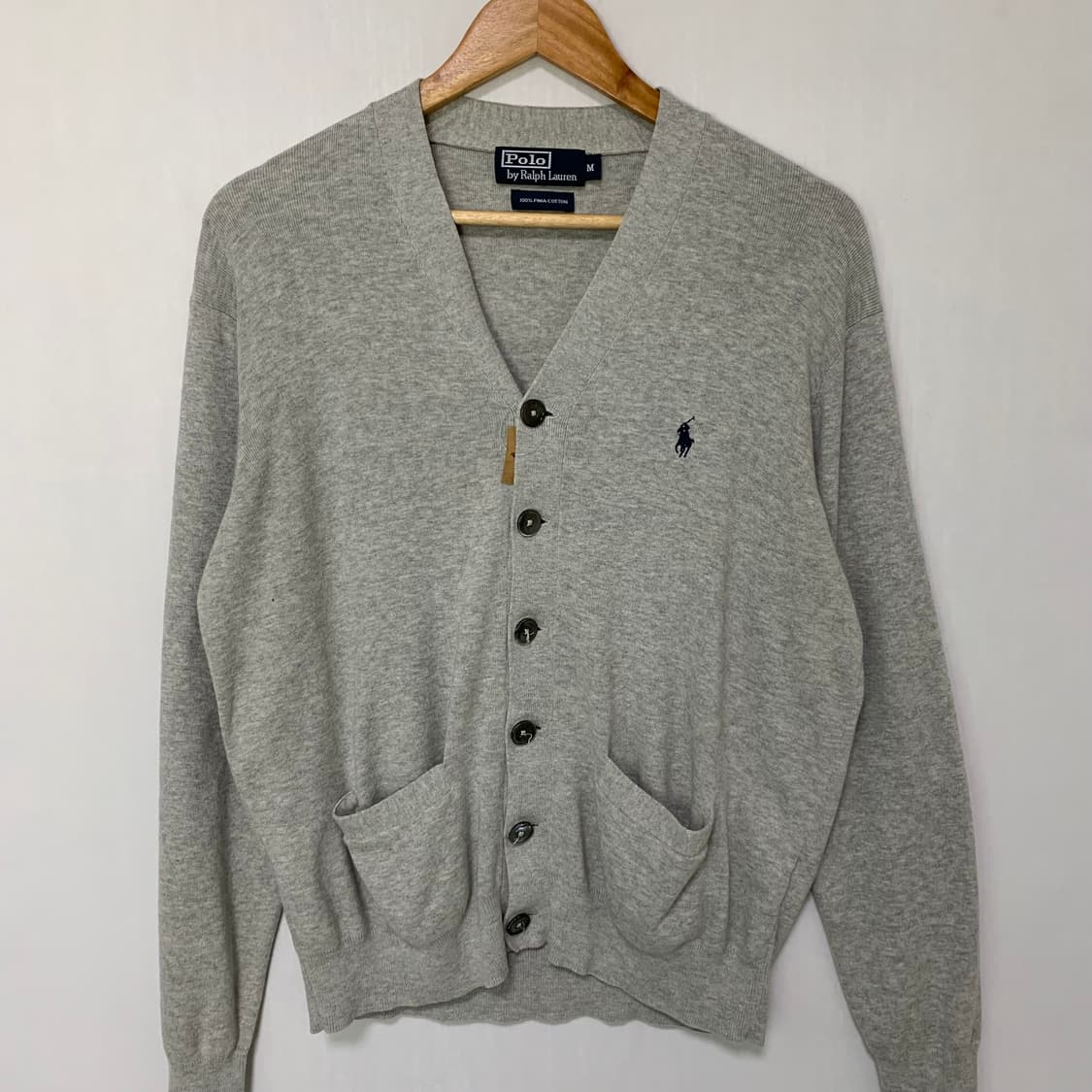 폴로 랄프로렌 그레이 가디건 M 빈티지 남녀공용 상품이미지2