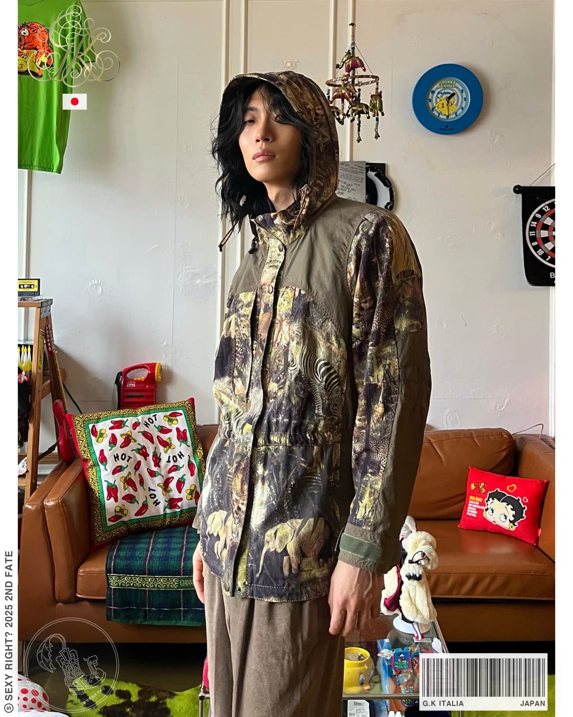 G.K 伊太利喜 Animal Graphic Wind Hood Parka 상품이미지1