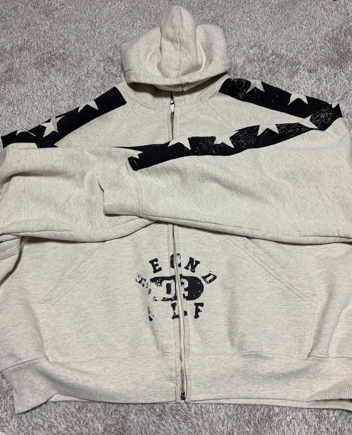 세컨드셀프 스타 후드집업 L 상품이미지1