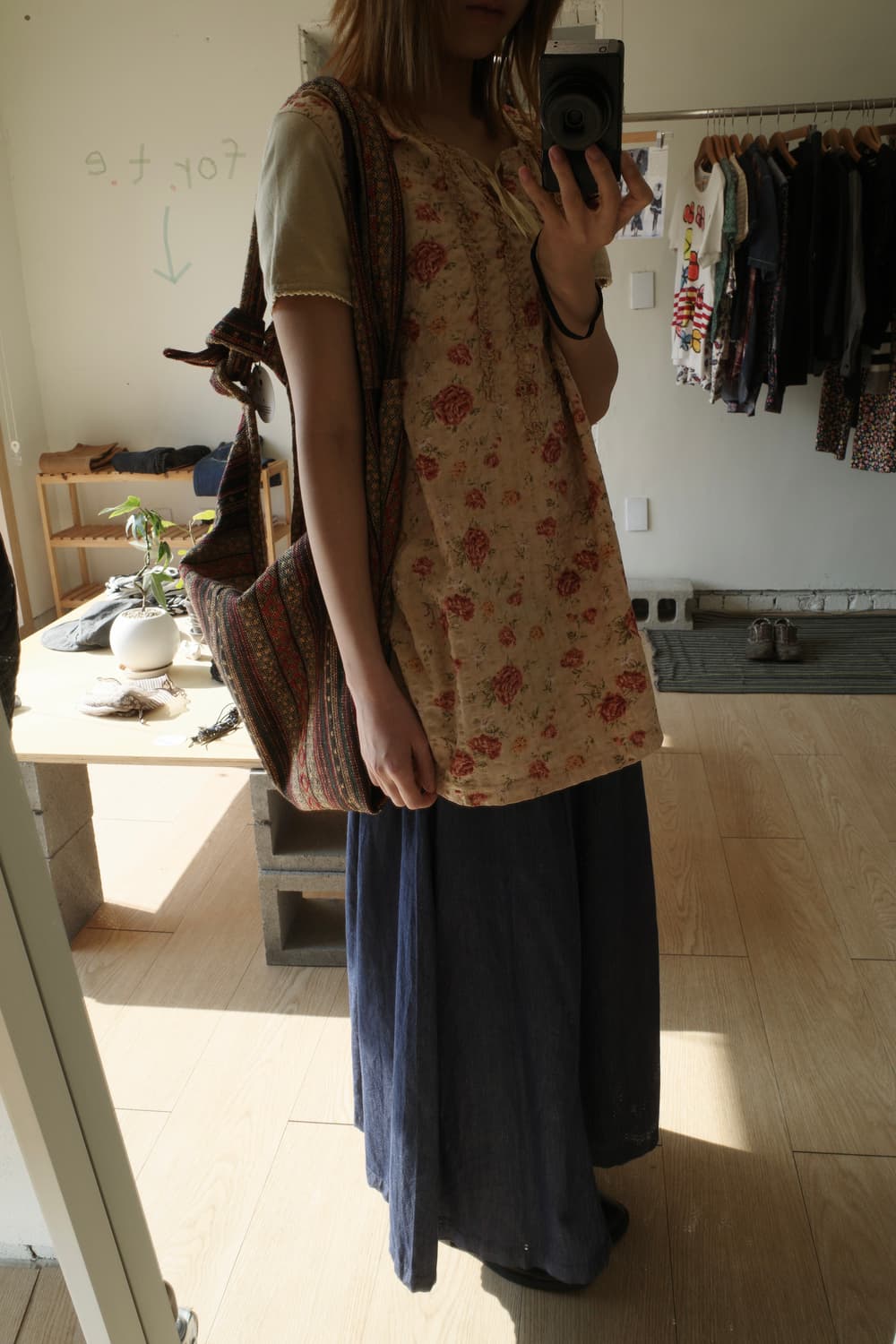 데님 롱 스커트 상품이미지3