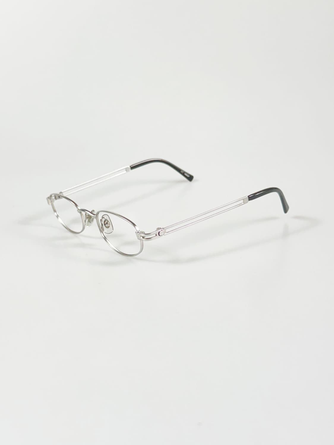 KEIT 실버 메탈 슬림 오벌 프레임 빈티지 안경 상품이미지3