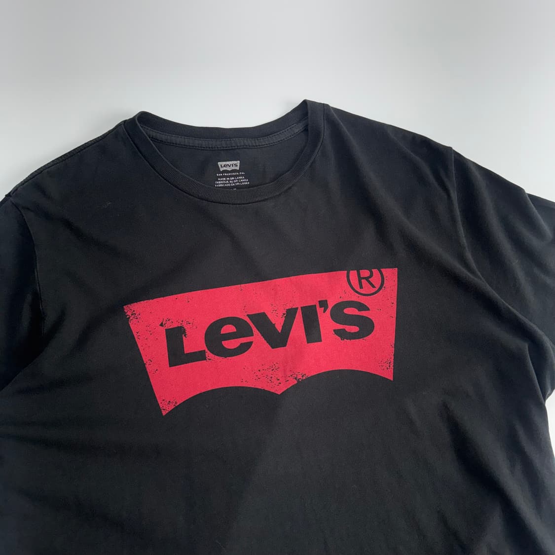 Levis 리바이스 레드 로고 블랙 반팔티 상품이미지4