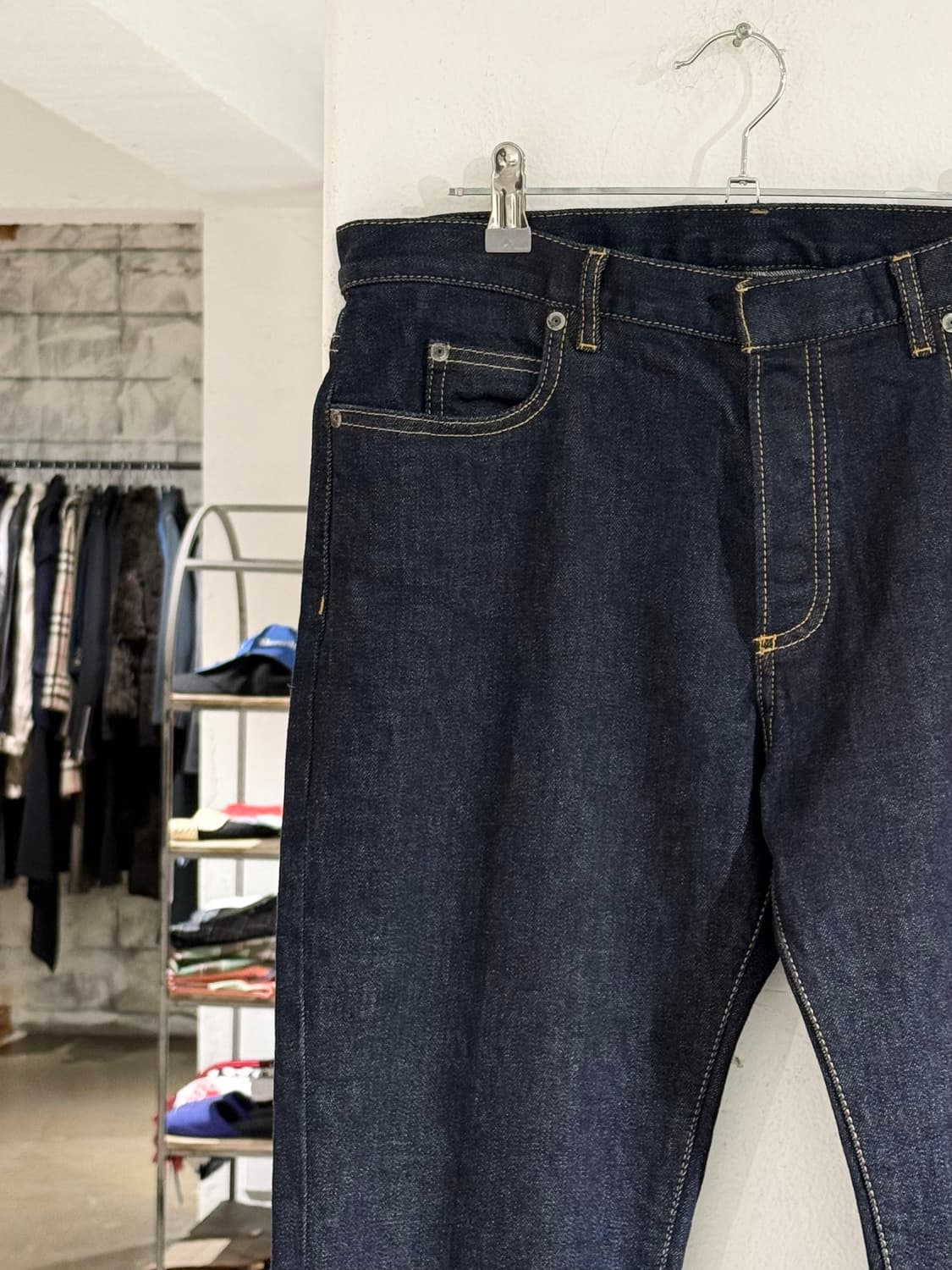 메종 마르지엘라 인디고 생지 데님 스트레이트핏 팬츠 상품이미지2