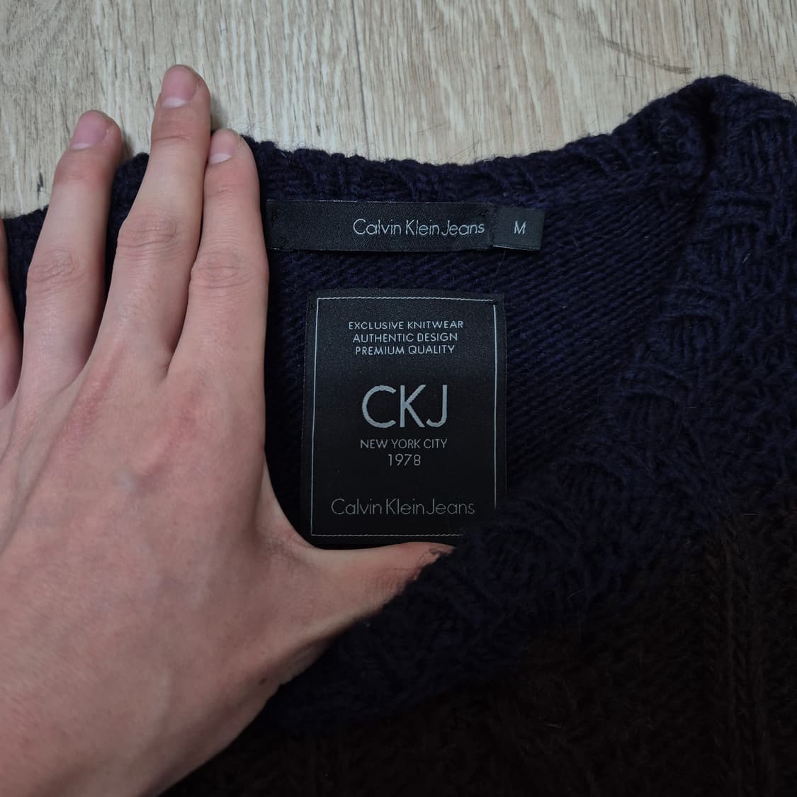 캘빈클라인 진스 꽈배기 니트 M(95) 상품이미지5