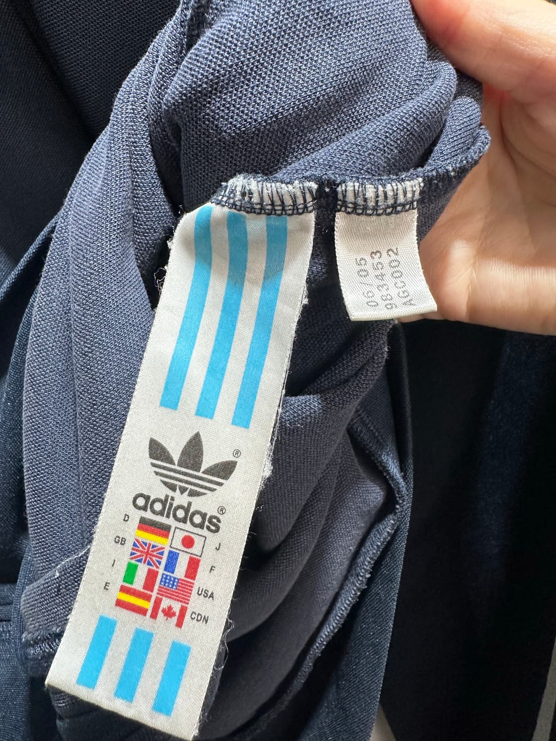 L 아디다스 파이어버드 유로파 네이비 민트 트랙탑 상품이미지5