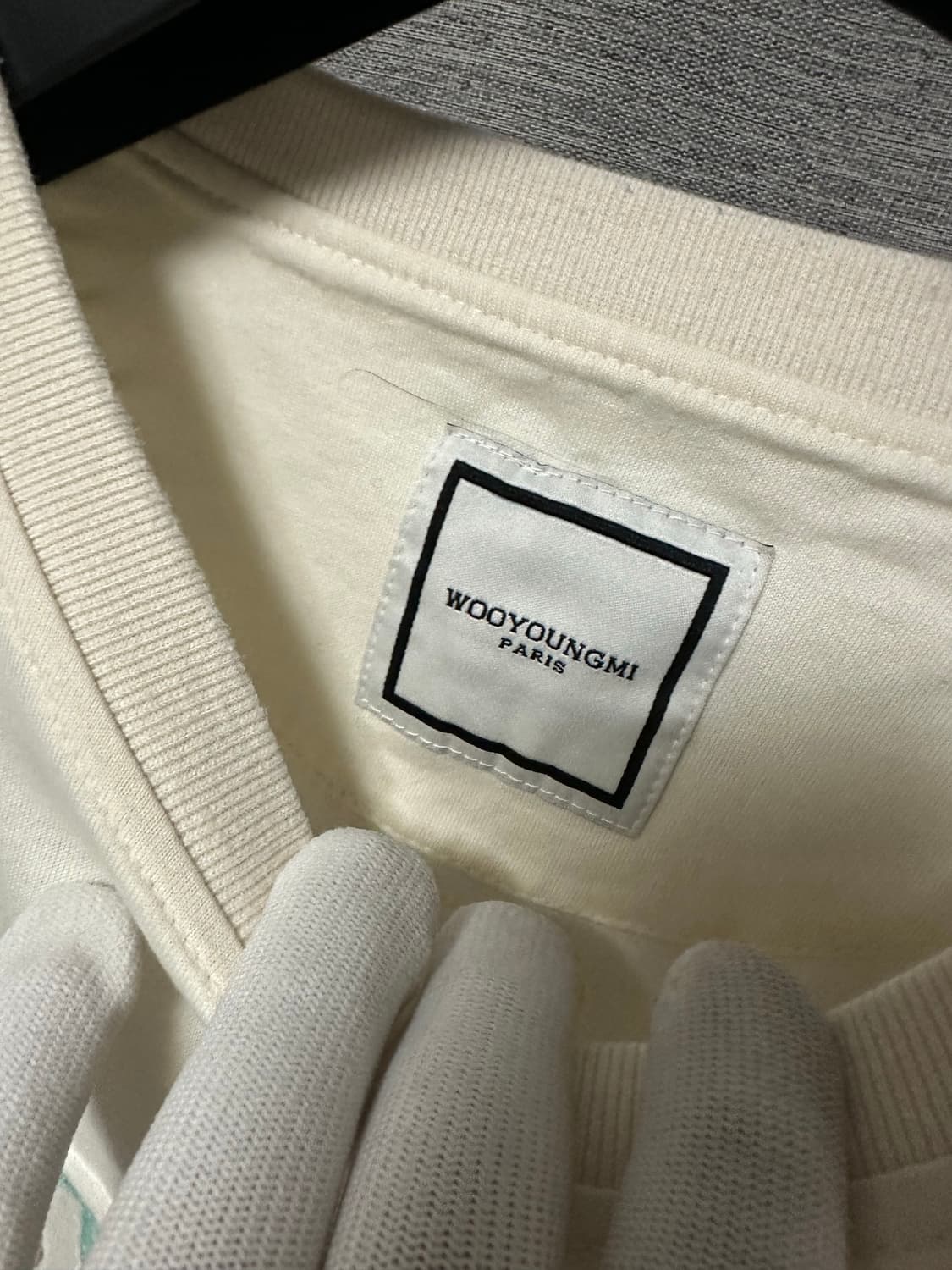 우영미 노스텔지아 로고 반팔 베이지 (48) 상품이미지4