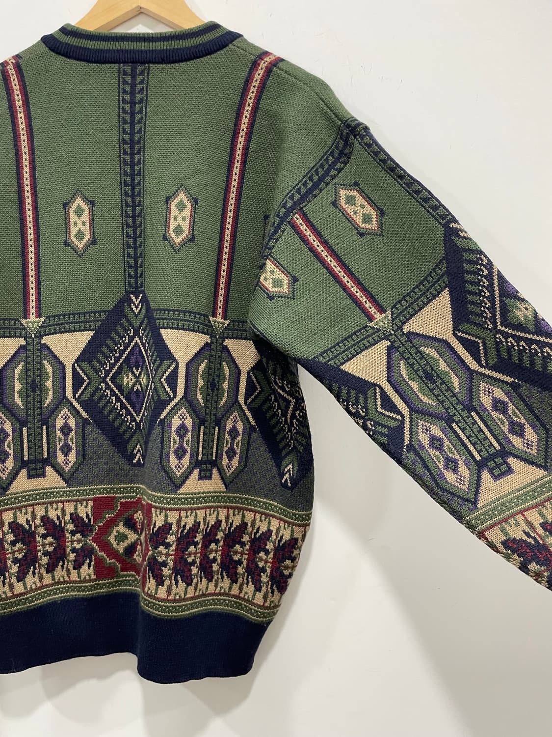 (빈티지) mario giorgio 마리오 조르지오 패턴 울 니트 상품이미지6