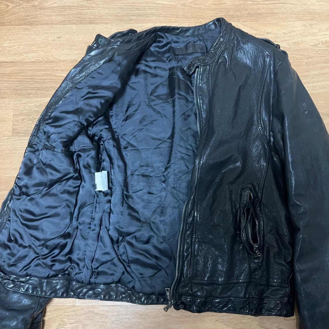 닐바렛 양가죽 라이더 자켓 상품이미지4