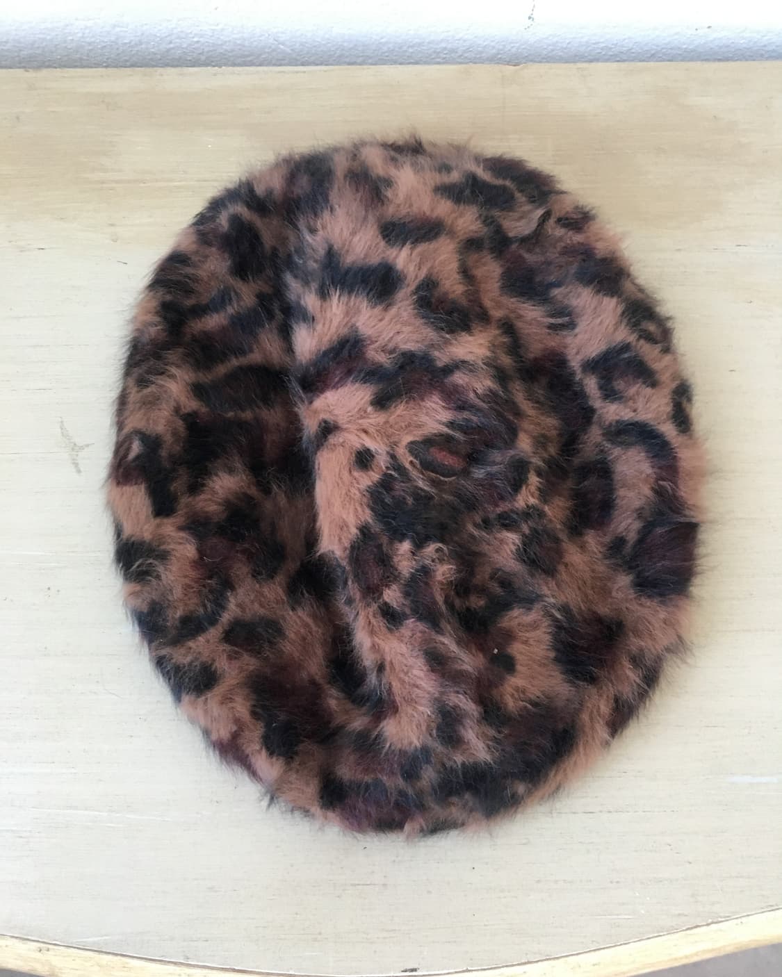  leopard pattern fluffy beret 상품이미지2