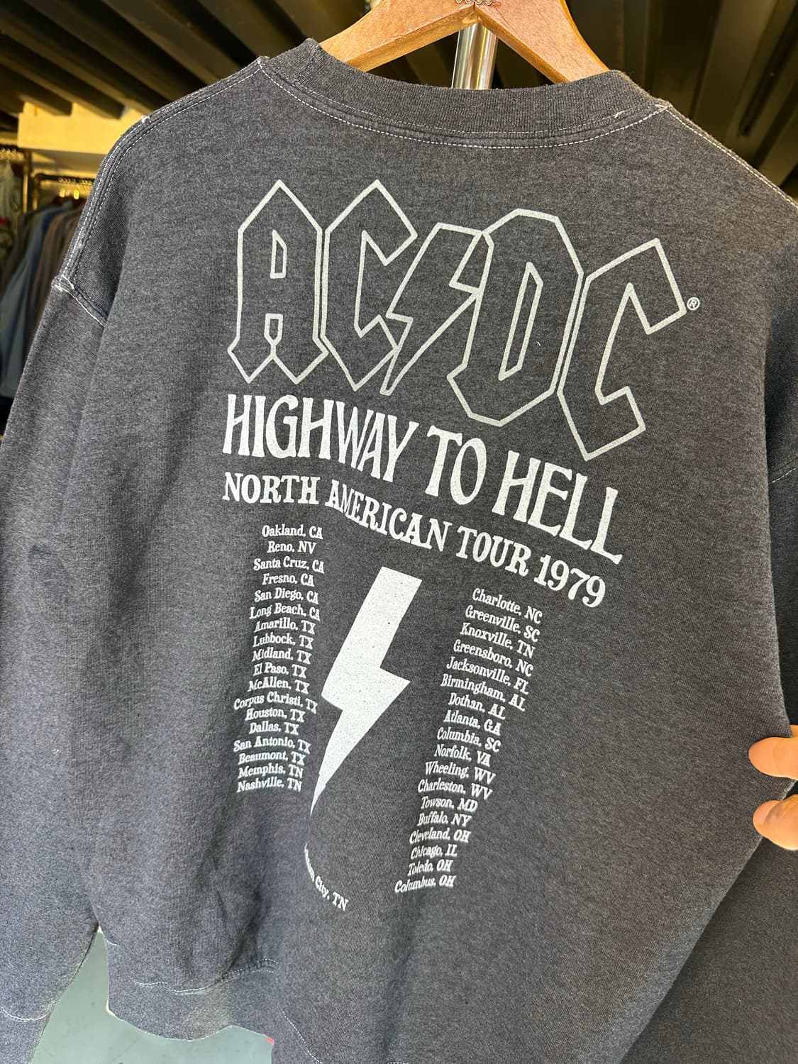 ACDC 락밴드 프린팅 스웻셔츠 상품이미지6