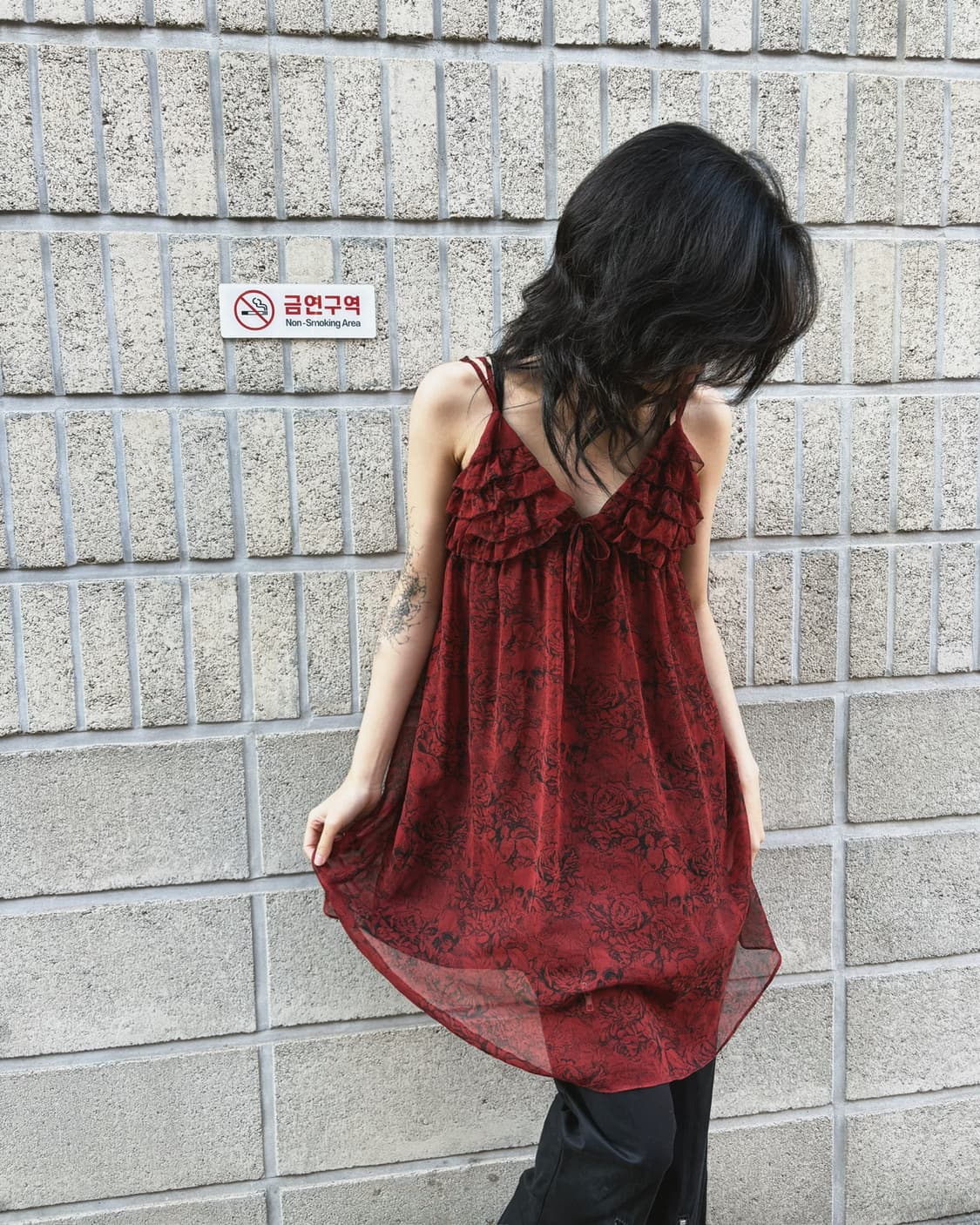 히스테릭 글래머 아카이브 패턴 슬리브리스 원피스 상품이미지1