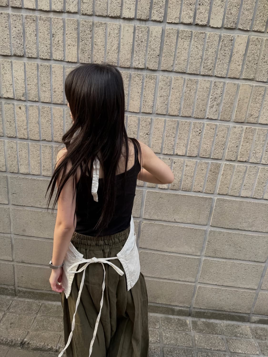 캐피탈 멀티 포켓 디테일 에이프런 상품이미지7