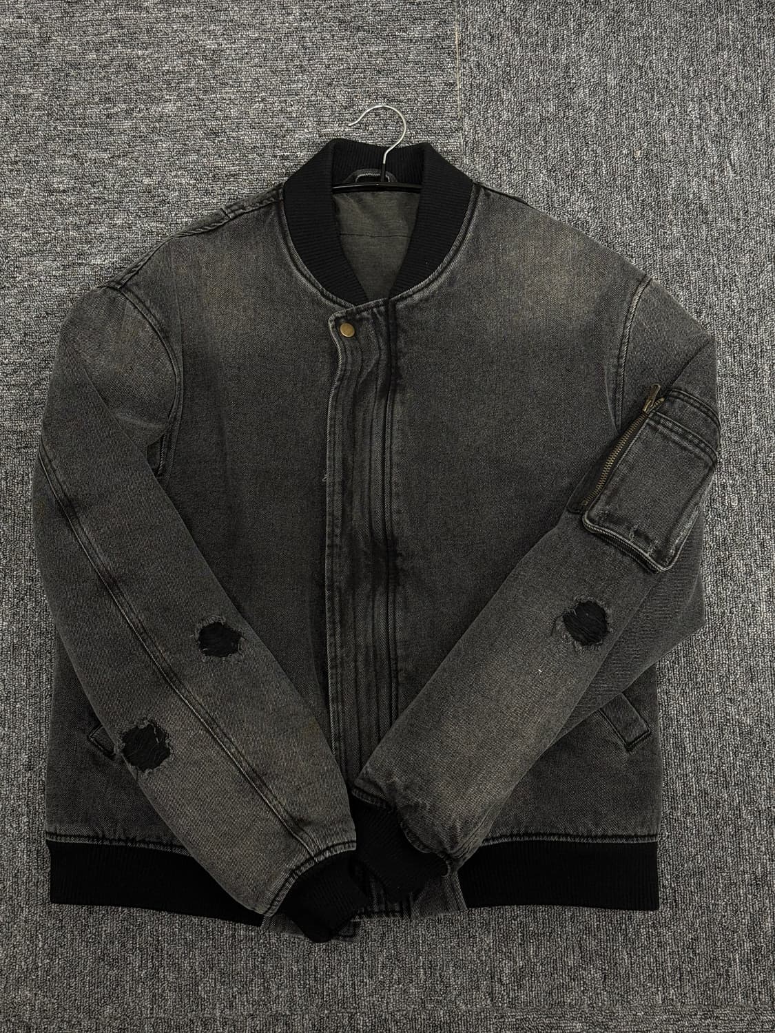 주앙옴므 흑청 ma-1 블루종 M사이즈 상품이미지1