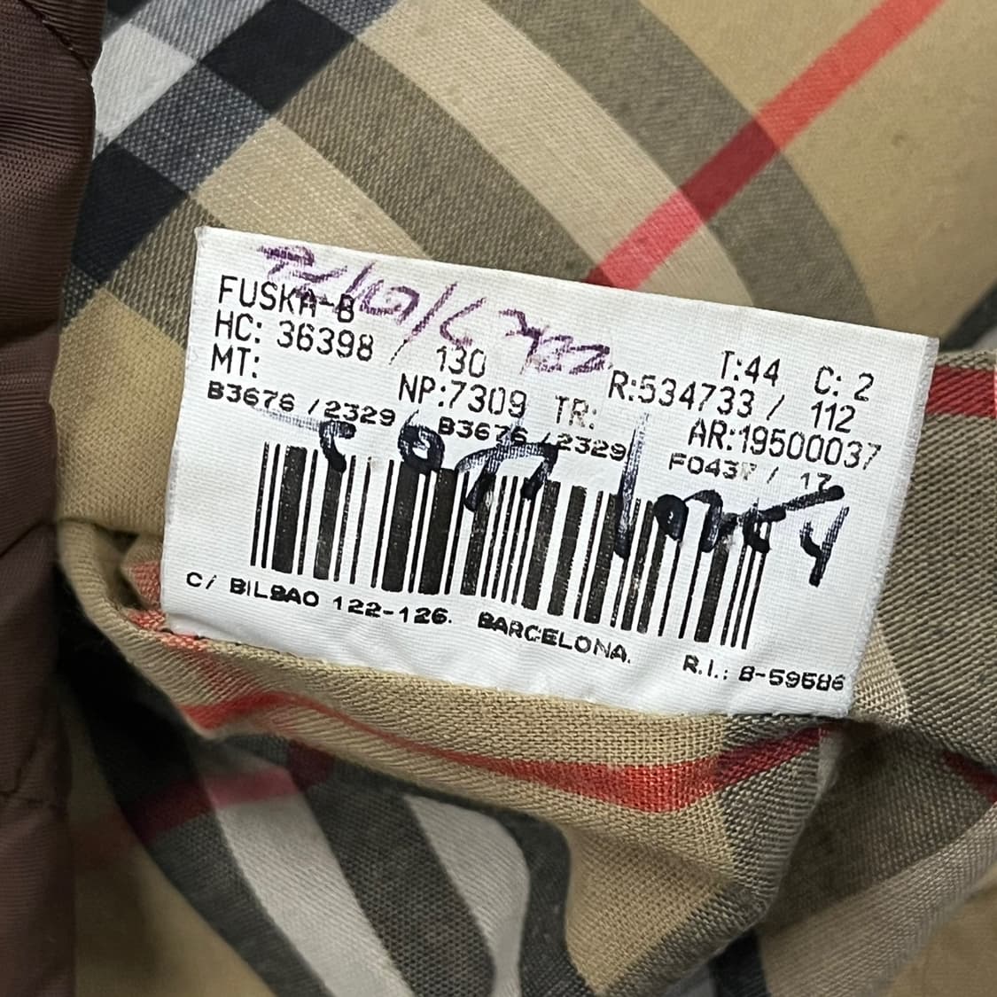 [정품] 버버리 브라운 퀼팅 자켓 b14 상품이미지6