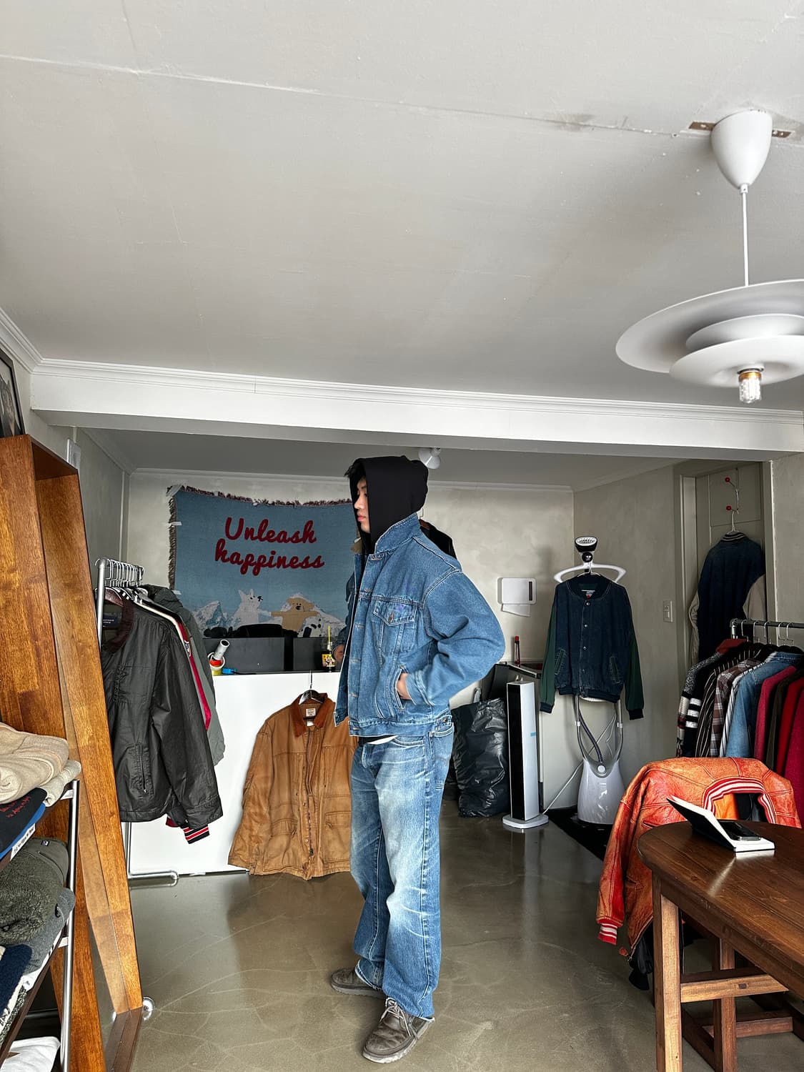 Wrangler HERO 코듀로이 카라 블랭킷 라이닝 데님 자켓 상품이미지1