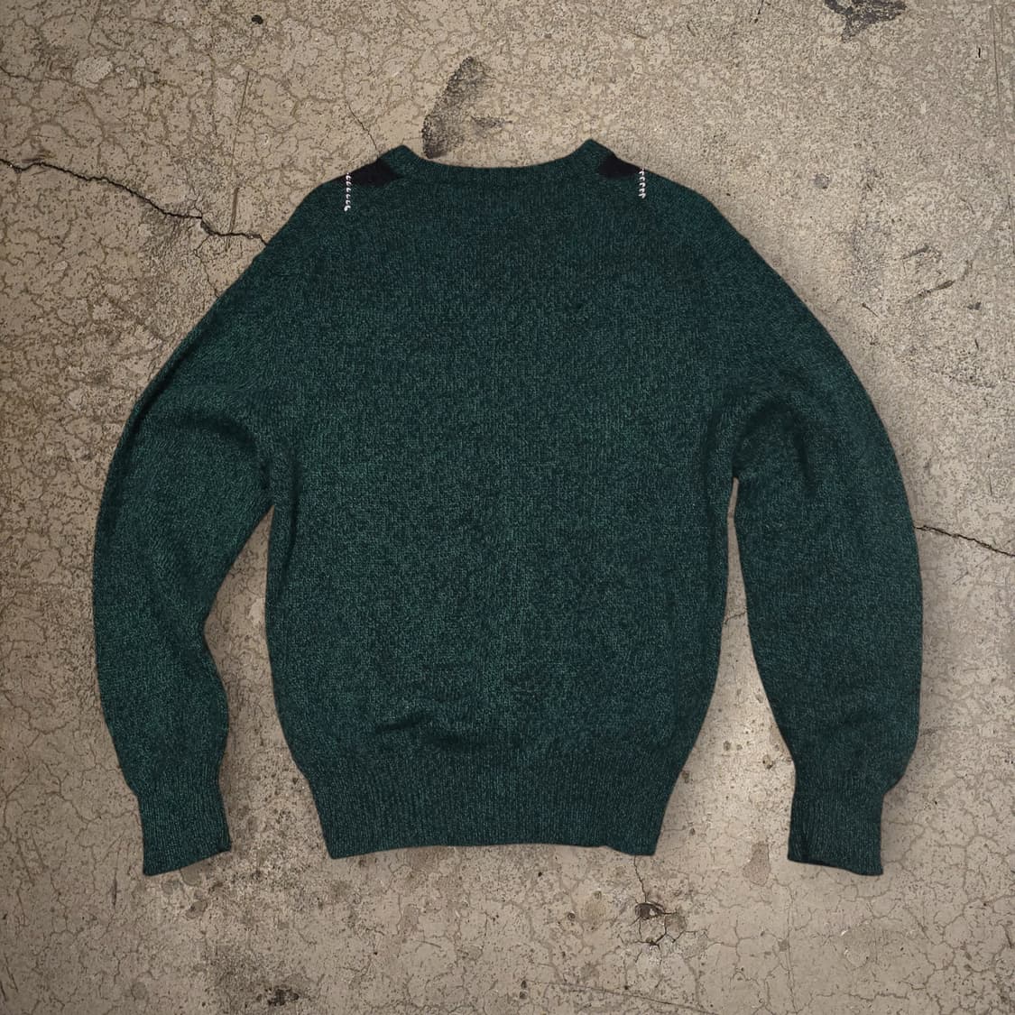 80s 울 혼방 아가일 스웨터 상품이미지7