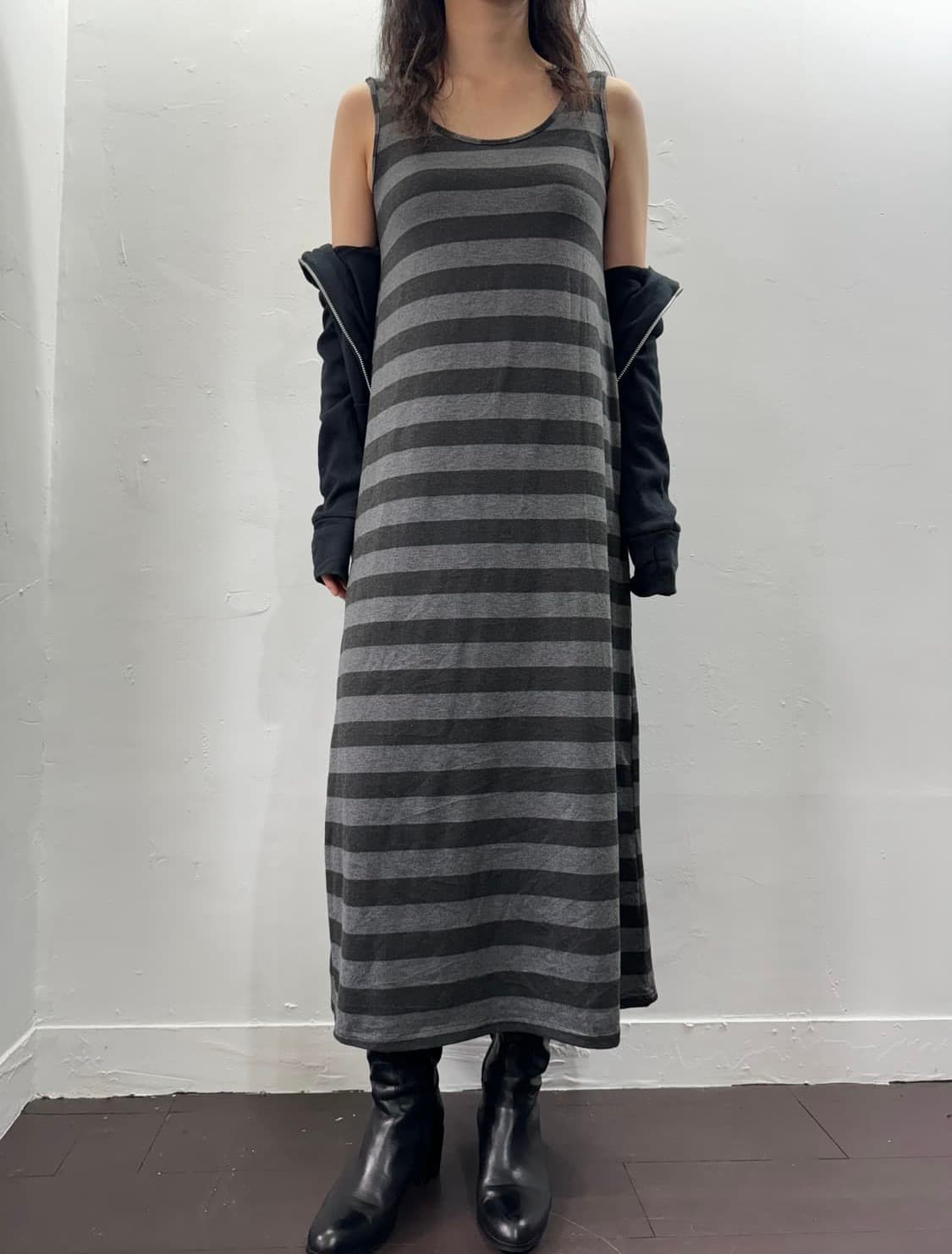 stripe long onepiece 상품이미지1