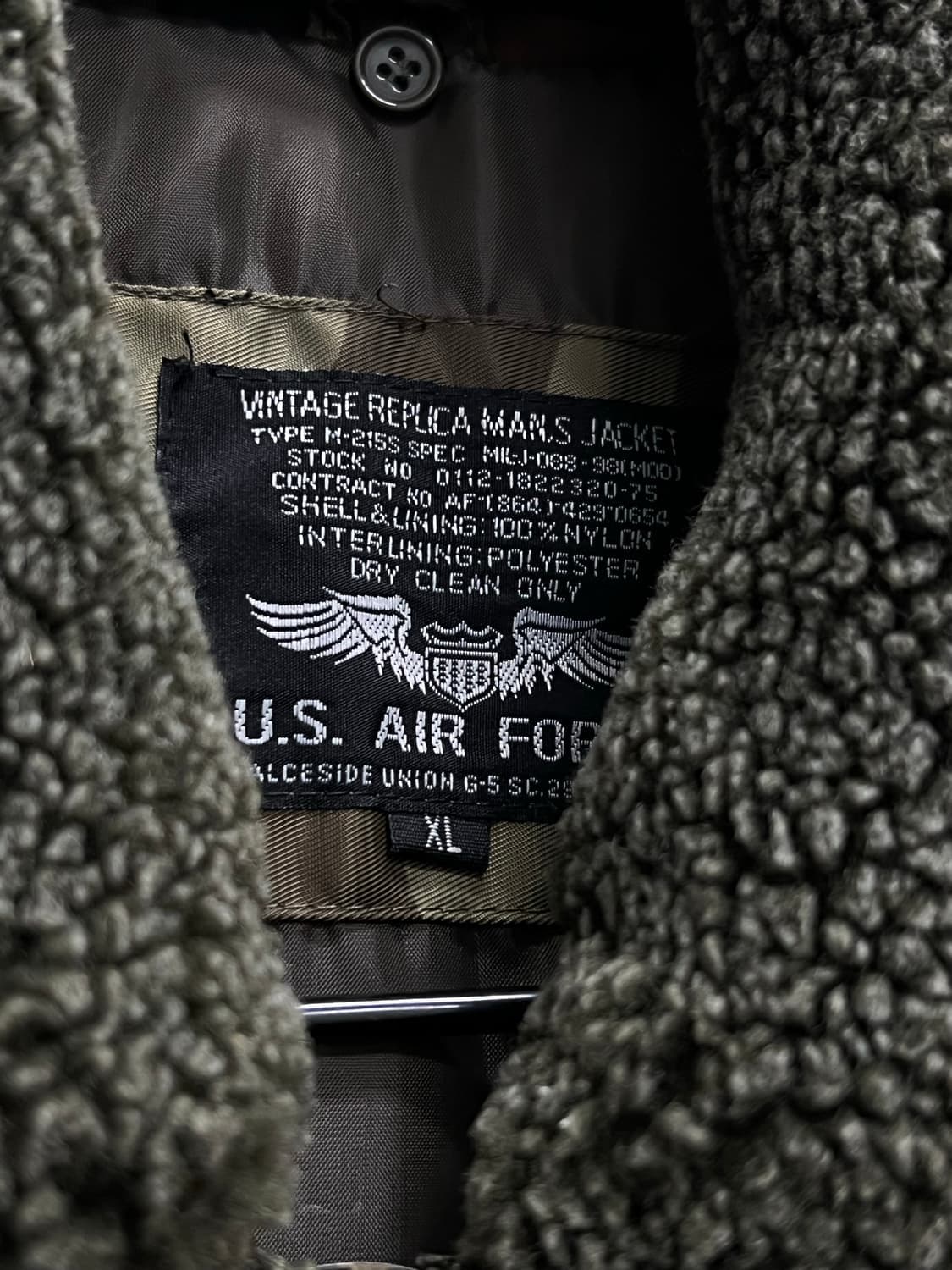 (XL) 90s 에어포스 우드랜드 플라이트 자켓 상품이미지5