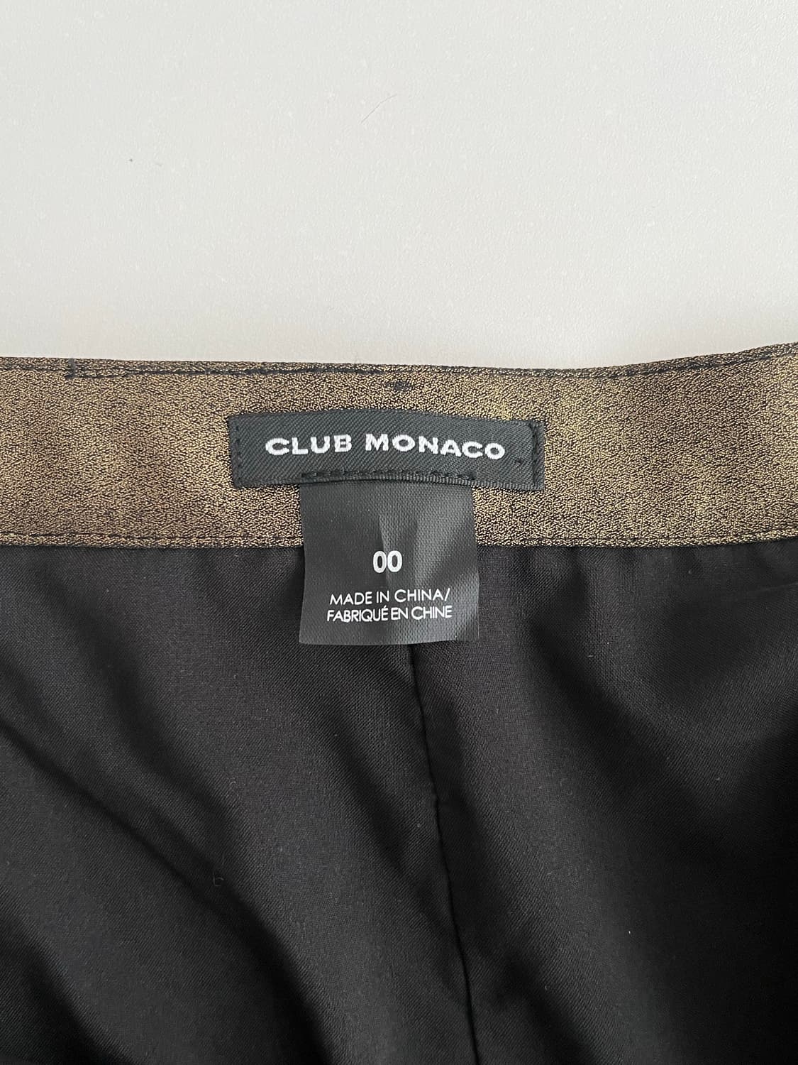 XS) 클럽모나코 플리츠 롱 스커트 골드 상품이미지4