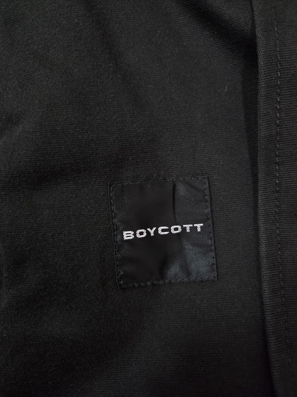 BOYCOTT 블랙 포켓 칼라 워크 재킷 상품이미지7