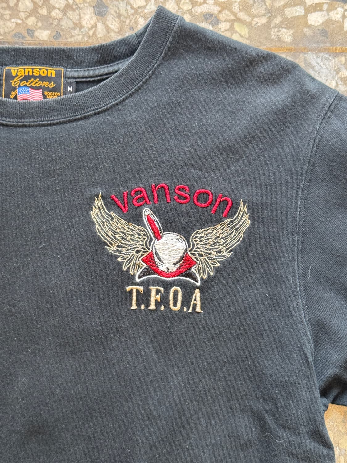 밴슨 T.F.O.A. 자수 반팔 티셔츠(HT7) 상품이미지4