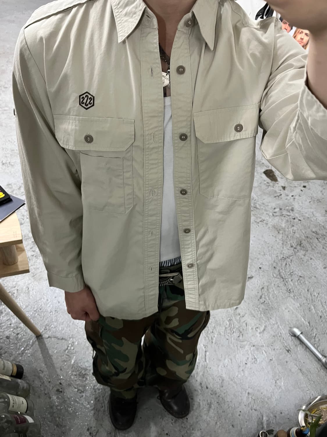 Aggress military shirt 상품이미지3