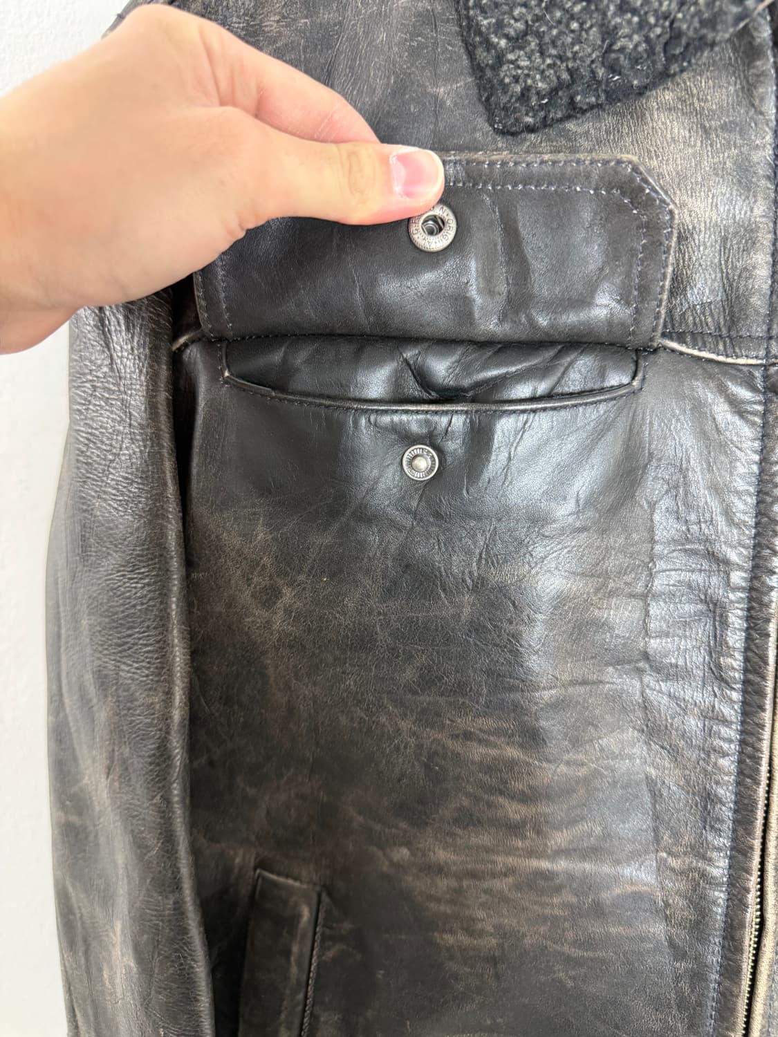 올드갭 가죽자켓 레더자켓 올드캡카코트 카코트 갭가죽자켓 gap 상품이미지3