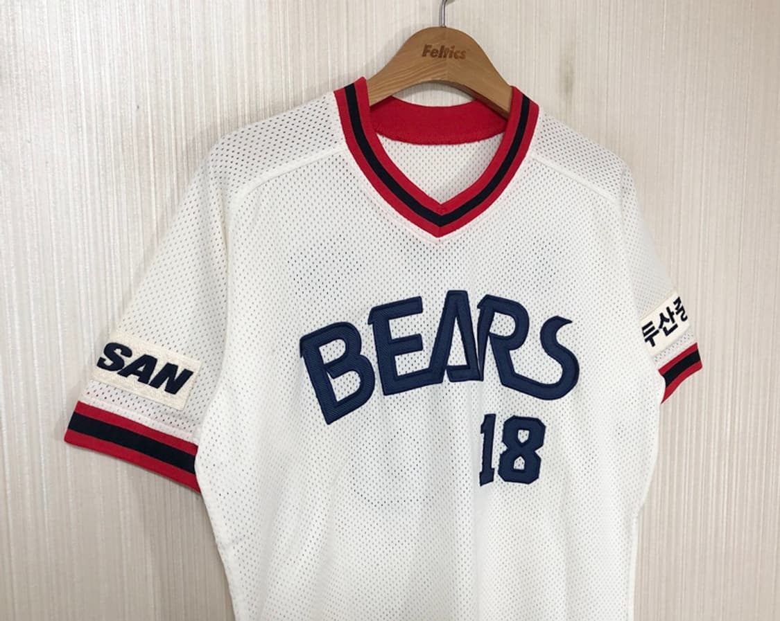 KBO 위팬 두산베어스 올드 홈유니폼/져지 95 #18 김동주 상품이미지5