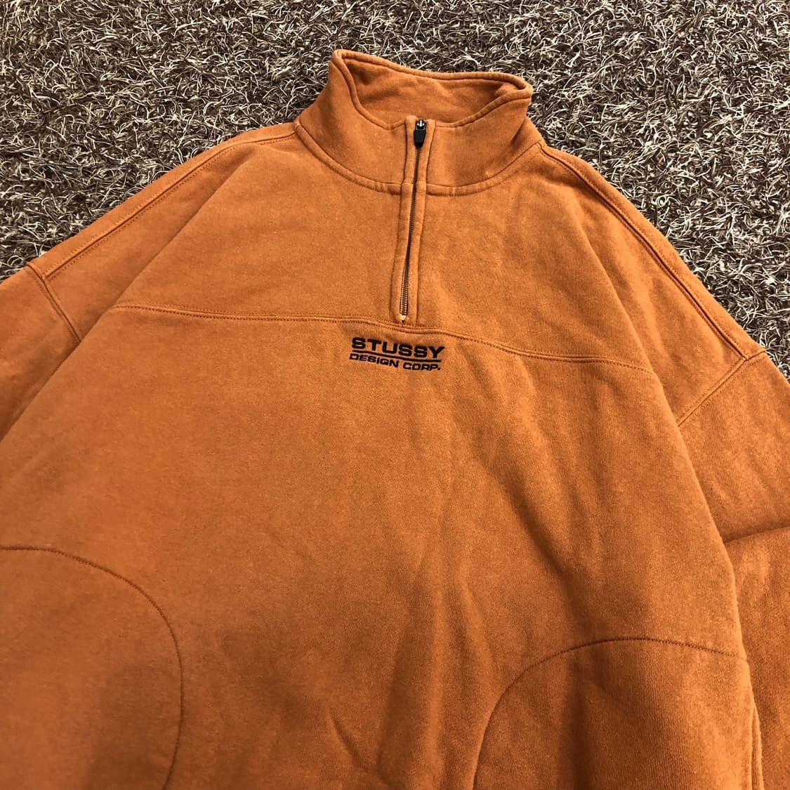 스투시 모크넥 하프집업 맨투맨 상품이미지2