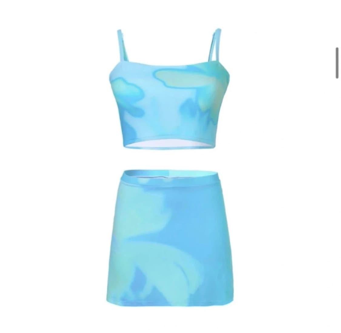 [S](새상품) 파이시스(piscess) 플라워 튜브탑 스커트 수영복 상품이미지2