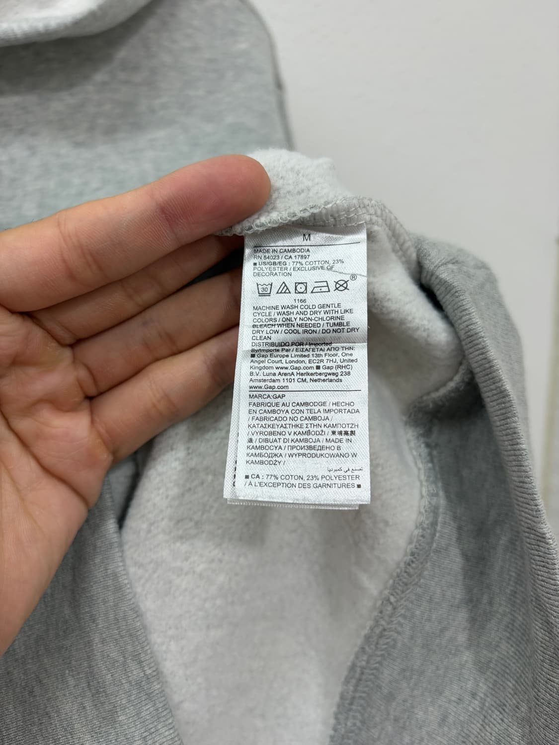 GAP 빅로고 자수 후드티 상품이미지3